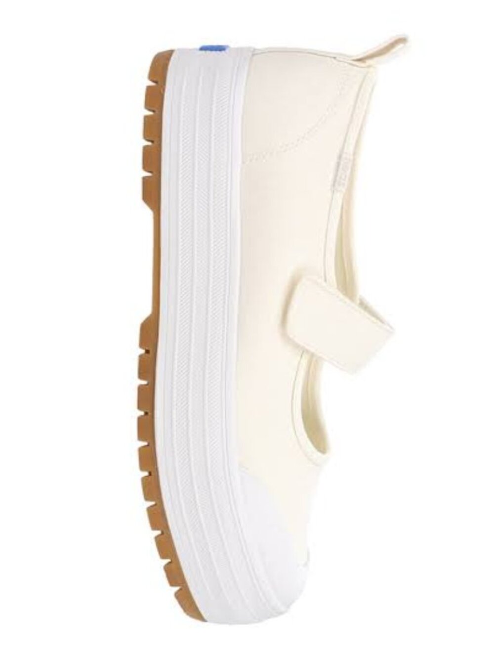 Keds White Canvas Platform Maryjane size 7.5, like new
